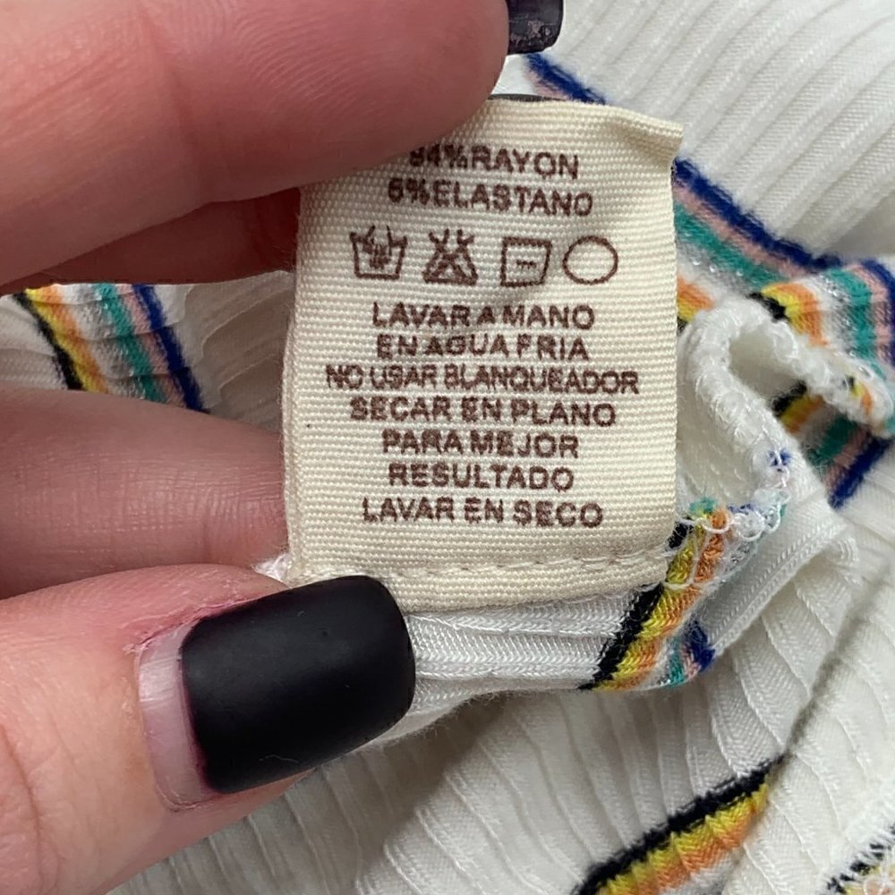 🎉Hem & Thread Cream Spaghetti Strap Top - Picture 8 of 8